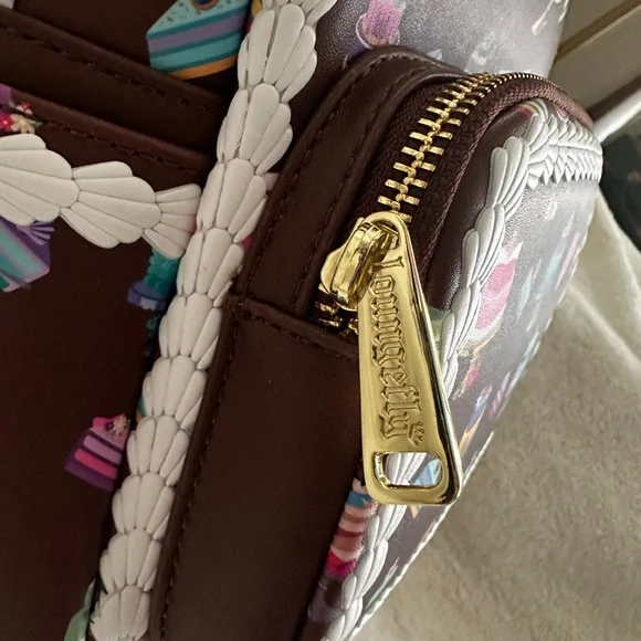 Disney Princess Dessert Cakes Loungefly Mini Backpack and Wallet Set: NWT - Picture 9 of 16